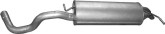 Глушник задній Volkswagen Golf 4, Audi A3, 1.8/2.0/2.3, 1J6253609 J, 1J6253609T