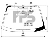 Скло лобове (вітрове) Hyundai SANTA FE I 2001-2006, 8611026000
