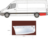 Ремчастина бока лівого Mercedes Sprinter 2006-2018, A9066376209