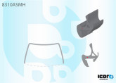 Молдинг лобового скла Toyota Yaris 1999-2006