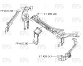 Передня панель Mercedes E-Class W211 02-06, верхня, середня