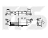 Радіатор надува (інтеркулер) Kia Ceed Киа Сид 2007-2012, 1.6 TD