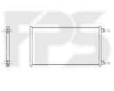 Радіатор кондиціонера Fiat Doblo 1.9 JTD (01-04) (AVA)