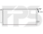 Радіатор кондиціонера Fiat Doblo, Opel Combo (10-15) дизель (AVA)