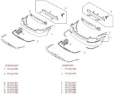 Бампер задній Hyundai Sonata Хюндай Соната NF 2005-2010