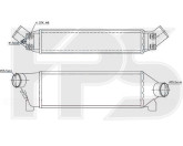 Інтеркулер (радіатор надуву) FORD TRANSIT , 1671445, 2C119L440 BA, 2C119L440 BB, 4432117, 4522846