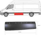 Ремчастина бока лівого Mercedes Sprinter 2006-2018, A9066375009