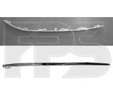 Молдинг решетки в бампере Volkswagen Passat B7 2010-2014, нижний лівий, хром. 