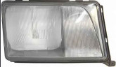 Скло фари Mercedes W124 93-96 праве, з рамкой