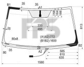 Скло лобове (вітрове) Toyota Land Cruiser 200 Lexus LX570