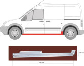 Порог лівий  Ford Transit Connect 2002-2013, довга база