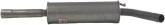 Глушник середній резонатор Skoda Fabia 3 2014-2021, 1.0, 6C0253209M, 6C0253209P, 6C0253209Q, 6C0253209S