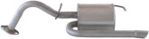 Глушник задній Toyota Yaris 2006-2011, 1.0, 174300Y010