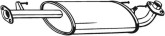 Глушник середній (резонатор) Toyota Land Cruiser Prado 120 2003-2009, 3.0, 1742030070
