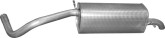 Глушник задній Skoda Fabia 2 Seat Ibiza 2007-2014, 1.2