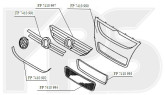 Решітка бампера Volkswagen Touareg 07-09, FP7410994