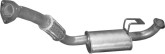Глушник середній (резонатор) Toyota Land Cruiser 80, 4.2,  1740117051