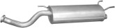 Глушник середній (резонатор) Toyota Land Cruiser 100, 4.2, 1740317160