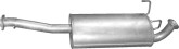 Глушник середній (резонатор) Toyota Land Cruiser Prado 90 1996-2003, 1740367050