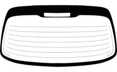 Скло заднє Peugeot 206 98-09