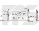 Радіатор охолодження двигуна Chevrolet Cruze 2012-2015, 2.0 diesel USA