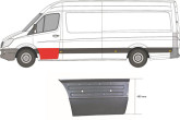 Ремонтна панель лівої дверки Mercedes Sprinter 2006-2018