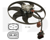 Вентилятор охолодження Volkswagen Skoda 2004-, 1K0959455BC, 1K0959455EA, 1K0959455P, 1KD959455, 1KD959455D