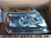 Фара ліва передня Mitsubishi Pajero Sport 2000-2008 хром. рант