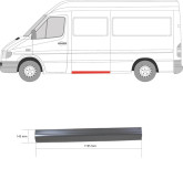 Ліва ремонтна частина бока Mercedes Sprinter 1995-2006