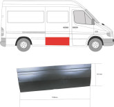 Ремчастина бокової дверки Mercedes Sprinter 1995-2006, Volkswagen LT 2 1996-2005