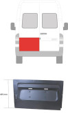 Ремчастина задньої лівої дверки Mercedes Sprinter 1995-2006, Volkswagen LT 2 1996-2005
