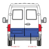 Ремчастина задньої правої дверки Mercedes Sprinter 1995-2006, Volkswagen LT 2 1996-2005