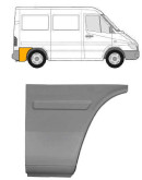 Ремчастина заднього правого крила Mercedes Sprinter 1995-2006, Volkswagen LT 2 1996-2005