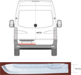 Ремчастина задня ліва Mercedes Sprinter VW Crafter 2006-2018
