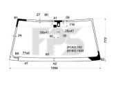 Скло лобове (вітрове) Toyota Land Cruiser 100 1998-2008