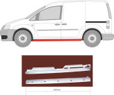 Порог лівий Volkswagen Caddy 2 2004-2015