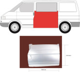 Боковина кузова ліва Volkswagen Transporter T4 1990-2003
