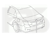 Накладка кришки багажника Toyota Camry 50 2011-2014 Європа