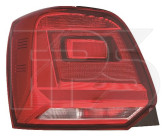 Ліхтар задній лівий Volkswagen Polo 2015-2019 хетчбек, 6C0945095, 6C0945095D, 6C0945095F