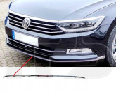 Хром молдинг переднього бампера середній Volkswagen Passat B8 2015-2019 Європа