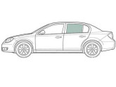 Скло задньої лівої дверки VW PASSAT CC 2008- 2012