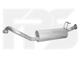 Глушник середній (резонатор) Toyota Land Cruiser 80, 1740317020