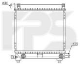 Радіатор охолодження двигуна Mercedes W124 E-Class (84-96) 2.0, 3.0 АКПП, без конд. (AVA)