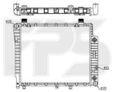 Радіатор охолодження двигуна Mercedes C-Class W202, E-Class W210 2.0D, 2.2D АКПП, без кондиционера (93-00)
