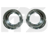 Окуляр решетки под ПТФ Peugeot 307 05-07, хром, лівий и правий 