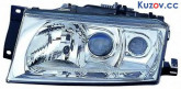 Фара Skoda Octavia 00-09 ліва электрич., D2S+H1+H3, без корректора