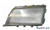 Скло фари Mercedes C-Class W202 93-96 ліве, (без омивателя) 