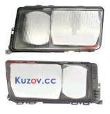 Скло фари Mercedes 190 W201 82-93 праве с рамкой