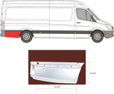 Ремчастина бока правого Mercedes Sprinter 2006-2018, A9066376309