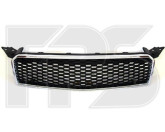 Решетка радиатора Chevrolet Aveo Т255 (08-12) хэтчбек, хром Молдинг